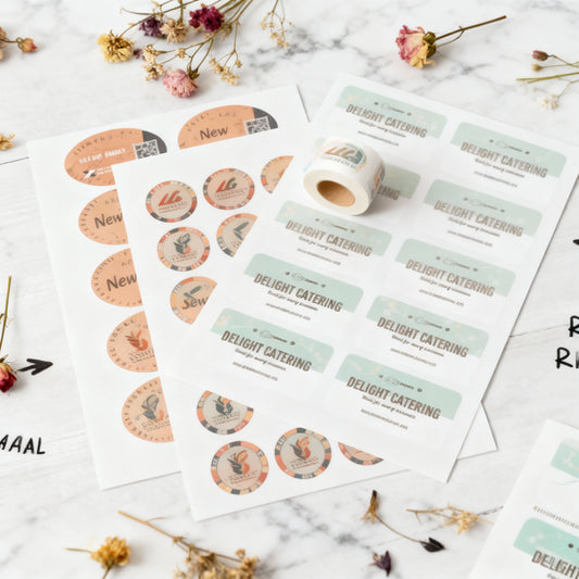 Product Labels on Sheets