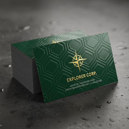 Embossed Gloss Business Cards