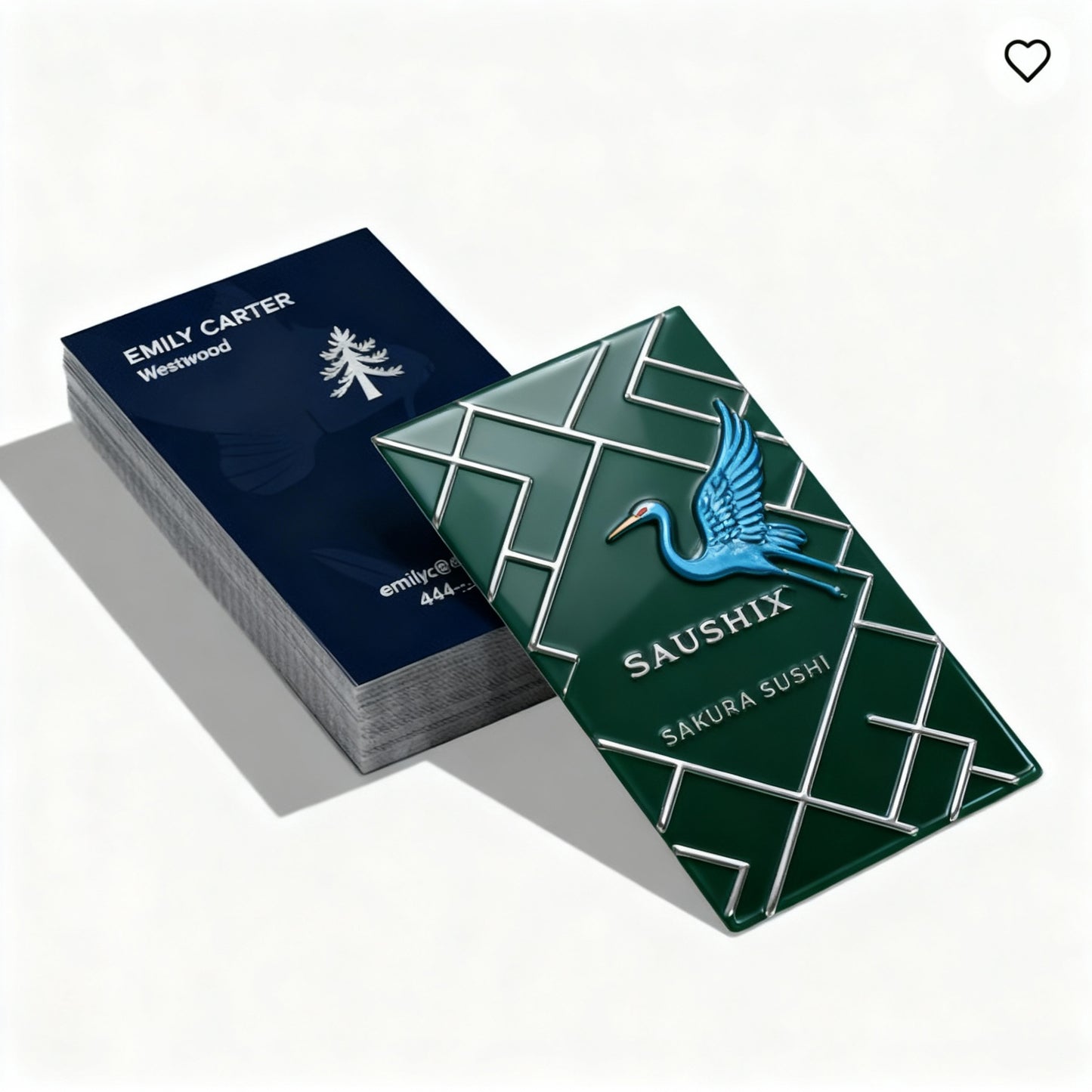 Embossed Gloss Business Cards