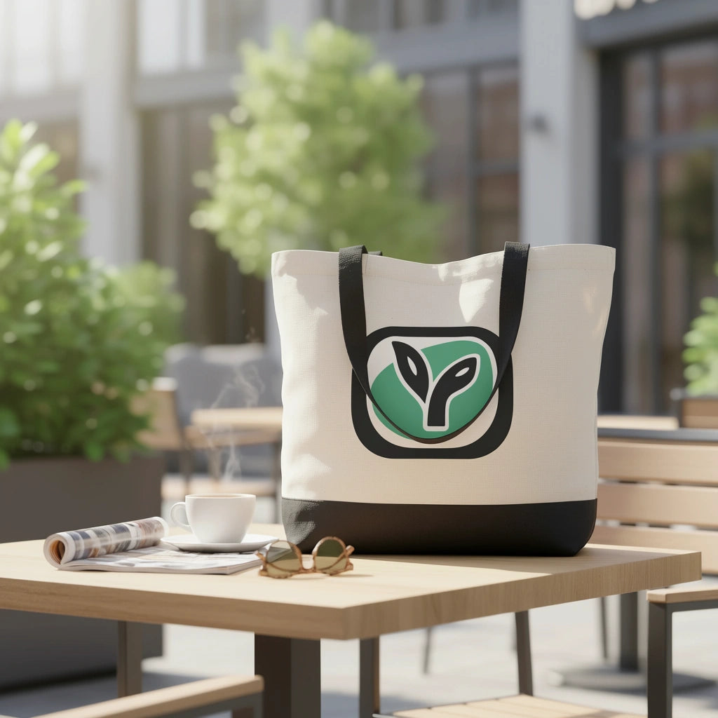 Large Cotton Tote Bag 15" H x 18.5" W