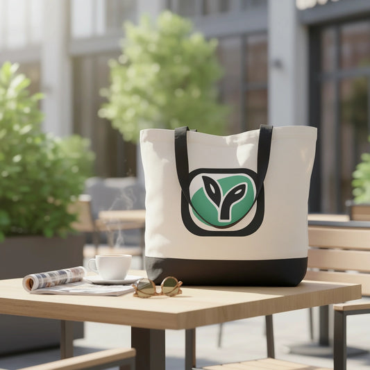 Large Cotton Tote Bag 15" H x 18.5" W